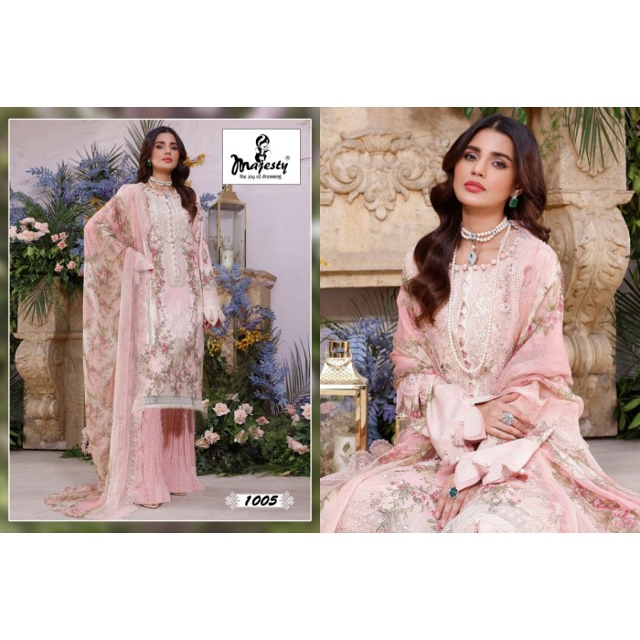 Majesty Ramsha Vol 3 Pure Cotton Pakistani Salwar Suits